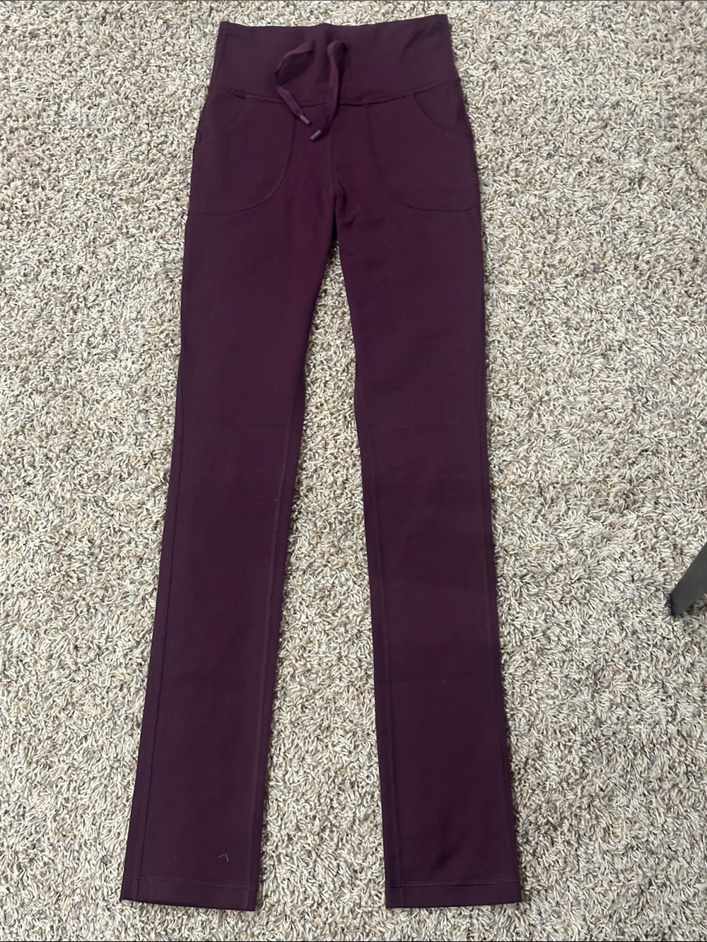 Lululemon High Waisted - Plum/Burgundy Leggings - Size 4